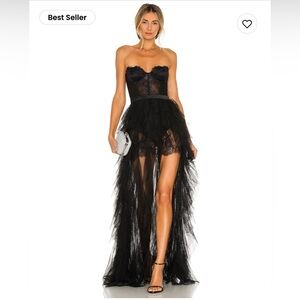 For Love and Lemons Black Tulle Dress